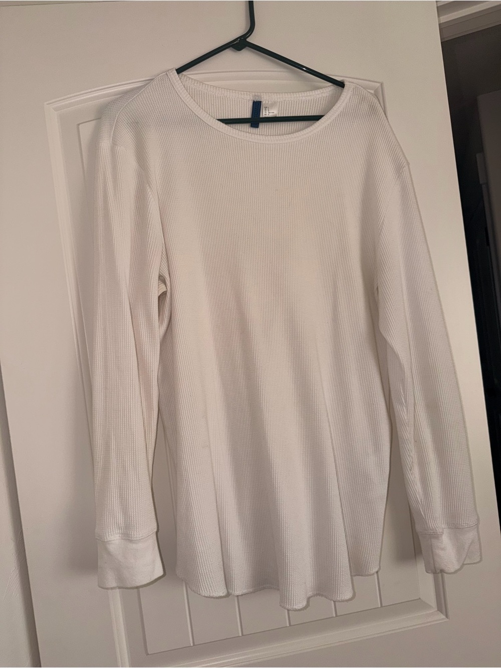 2 White Waffle Shirt Long Sleeve Bundle